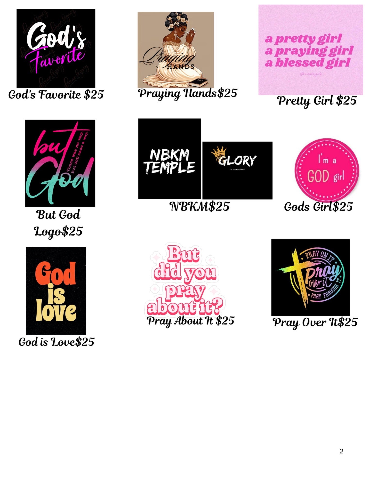 Godly Artistry Tees